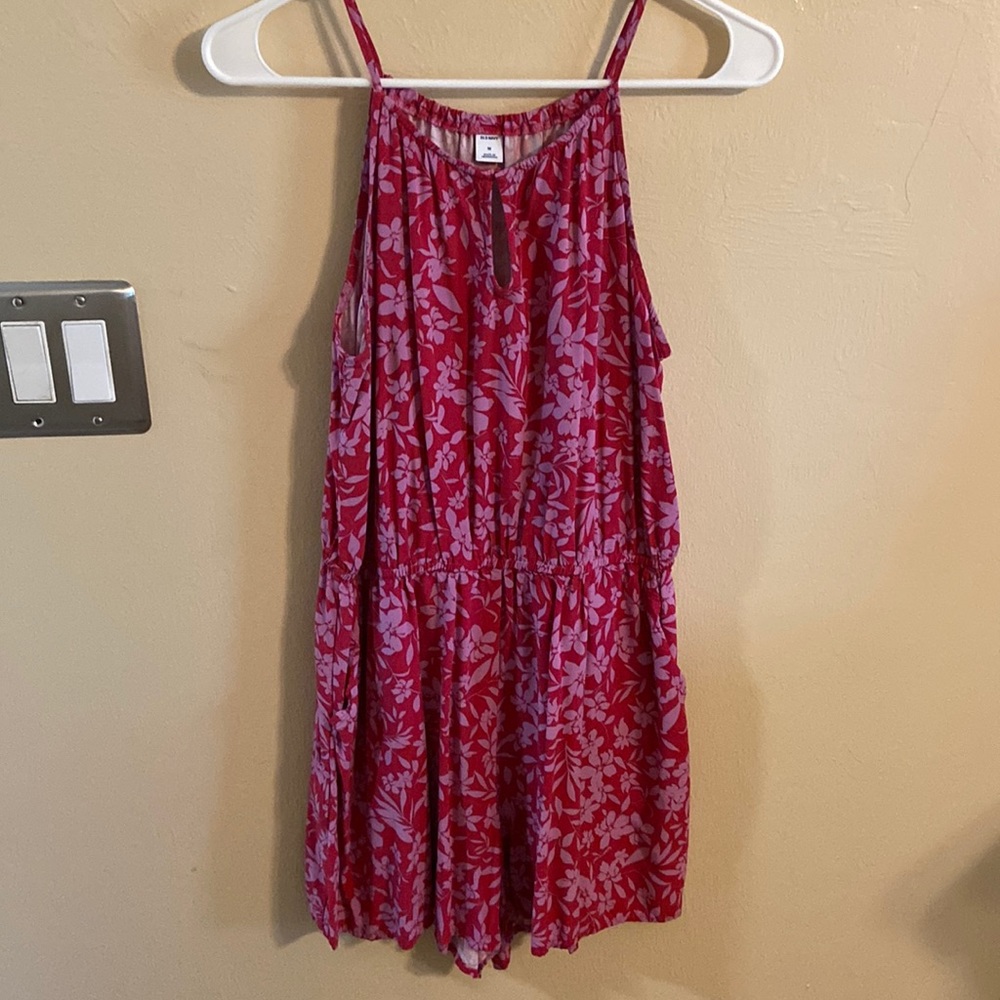 Old Navy Pink Flower Romper